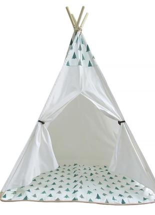 Детская игровая палатка littledove rt-1640 елочки вигвам домик для детей2 фото
