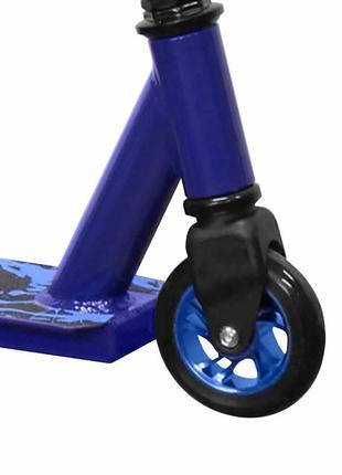 Самокат трюковий scooter 6061 blue для трюків дітей і підлітків2 фото