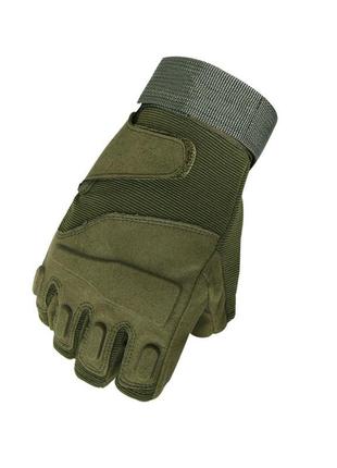 Беспалые перчатки lesko e302 green m без пальцев военные тактические fr4 фото