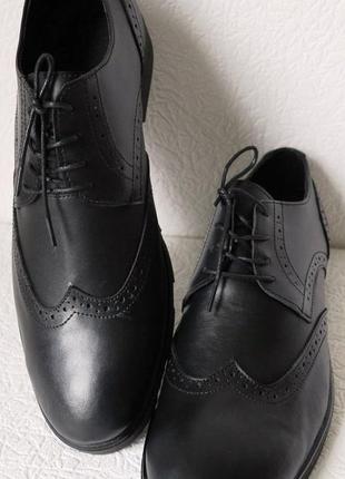 Timberland oxford мужские черные замшевые туфли броги оксфорд  тимберленд7 фото