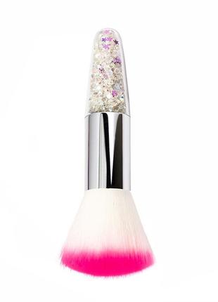 Щітка манікюрна lidan fcs-x123 white diamond змітка кисть для видалення пилу з нігтів