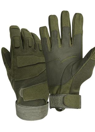 Перчатки тактические lesko e002 army green m полнопалые tactical1 фото