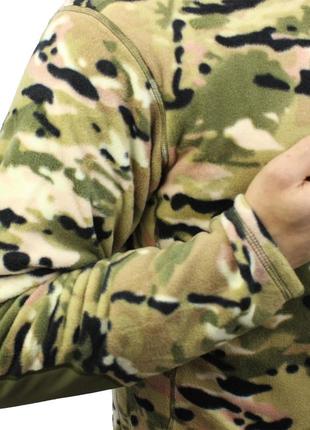 Тактическая кофта lesko a973 camouflage cp 2xl (38р.) флисовая мужская7 фото