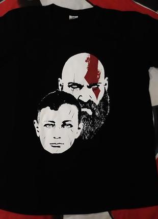 Футболка крутой игры бог войны Ssur jessus war футболка
