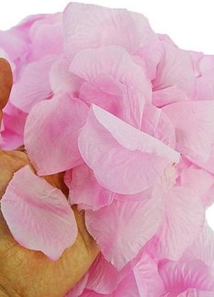 Лепестки роз розовые искусственные