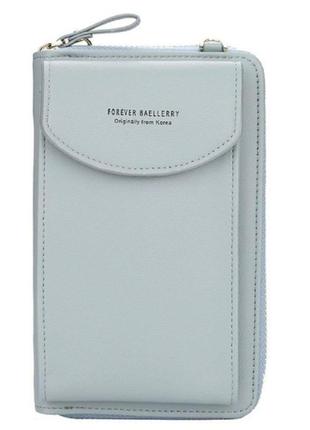 Женский кошелек baellerry n8591, grey blue