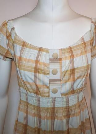 Платье-туника "franis" летнее в клетку отрезное (германия)3 фото