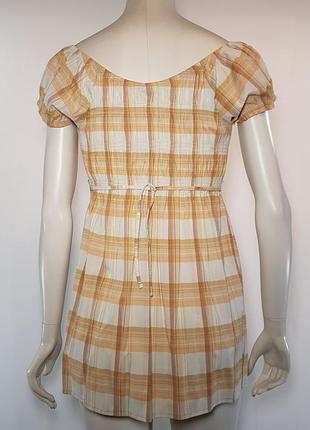 Платье-туника "franis" летнее в клетку отрезное (германия)5 фото