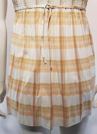 Платье-туника "franis" летнее в клетку отрезное (германия)8 фото