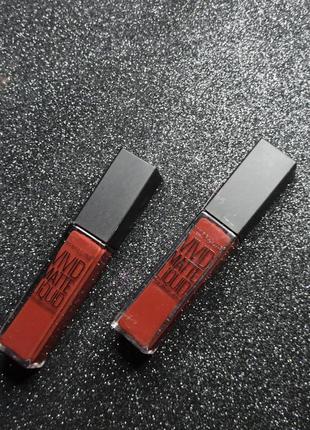 Жидкая матовая губная помада maybelline color sensational vivid matte