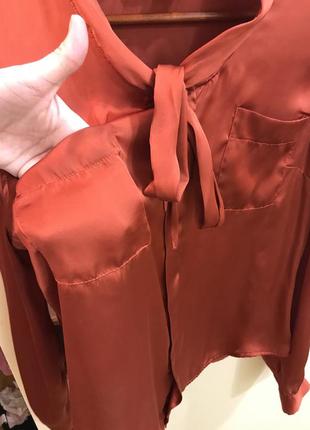 Шелковая блуза фирменная redoute2 фото