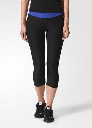 Штани спортивні жіночі adidas ult 34 ab7159 (чорні, для тренувань на фітнес, еластичні, бренд адідас)1 фото