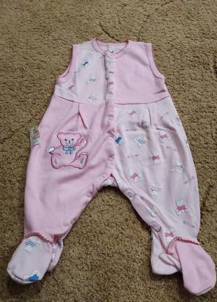 Бодіки для дівчинки 0-3 місяці