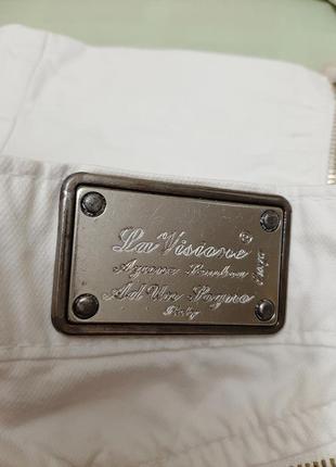 La visione стильная брендовая юбка белая с замками-молниями мини9 фото