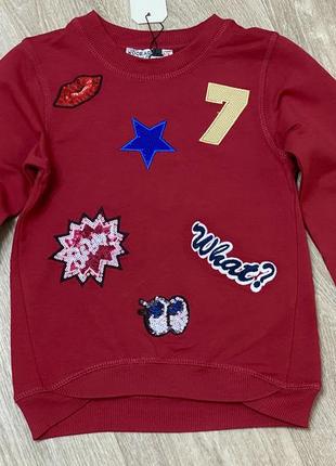 Світшот кофта з аплікацією туреччина