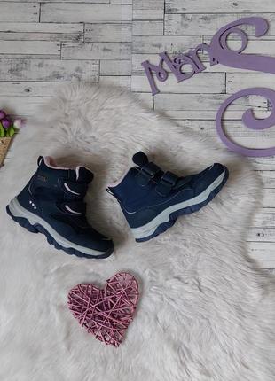 Термо чоботи waterproof для дівчинки сині, розмір 30