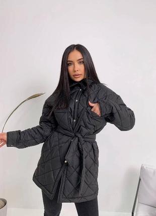 Стеганая куртка-рубашка