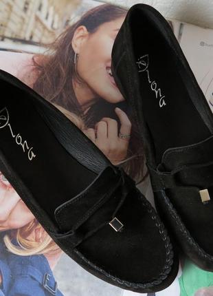 Nona! супер! мягкие женские мокасины черного цвета замшевые туфли весна лето нона5 фото