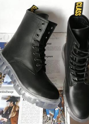 Легендарные! dr. martens jadon женские зимние кожаные ботинки  на платформе с шнуровкой черные мартенсы