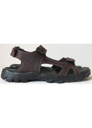 Mante xbiom комфорт! кожаные коричневые мужские сандалии в манте хбиом  лето 20222 фото