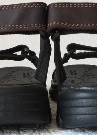 Mante xbiom комфорт! кожаные коричневые мужские сандалии в манте хбиом  лето 20224 фото