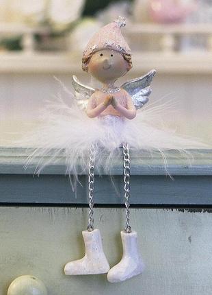 Декоративная новогодняя игрушка молящийся ангел h7см 1016569-1 молящийся