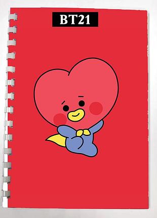 Блокнот скетчбук k-pop тата bts bt21 (sk0029)