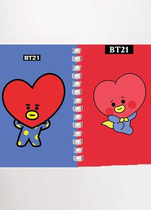 Блокнот скетчбук k-pop тата bts bt21 (sk0029)2 фото