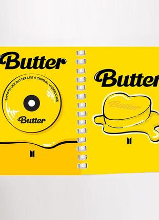 Блокнот скетчбук k-pop army bts butter (sk0059)3 фото