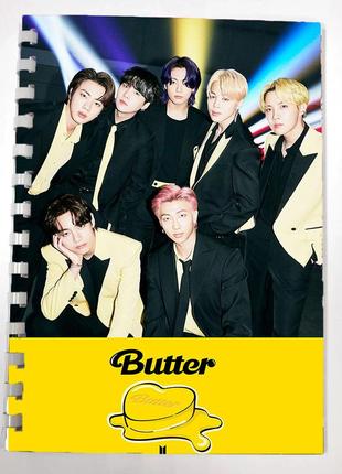 Блокнот скетчбук k-pop army bts butter (sk0013)1 фото