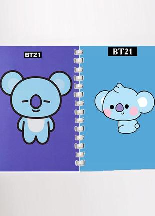 Блокнот скетчбук k-pop коя bts bt21 (sk0034)3 фото