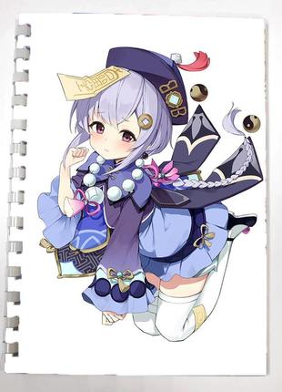 Блокнот скетчбук ци ци геншин удар genshin impact (sk0025)