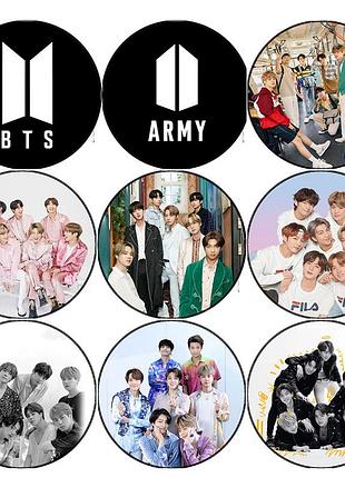 Значок bts bangtan boys бтс 1 шт (w074)