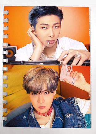 Блокнот скетчбук bts джейхоуп намджун butter (sk0062)