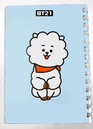 Блокнот скетчбук k-pop эр джей bts bt21 (sk0033)2 фото