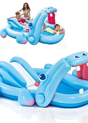 Игровой центр бегемот, горка intex 57150