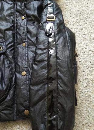 Куртка демисезонная черная молодежная размер xs-s5 фото