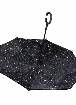 Зонт обратного сложения lesko up-brella созвездие2 фото