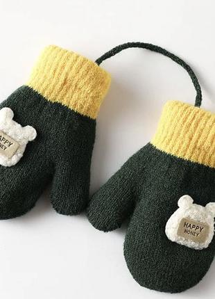 Теплі дитячі рукавиці