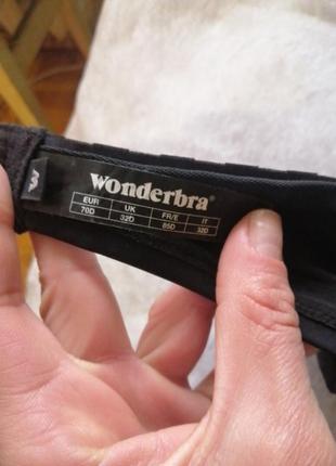 Бюстгалтер бандо wonderbra черный3 фото