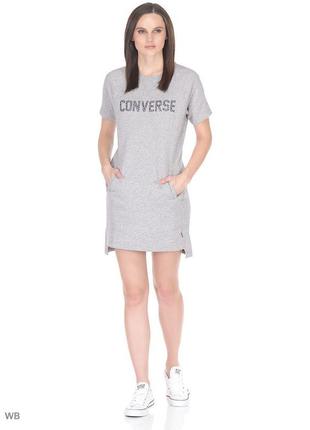 Жіноче плаття толстовка converse speckled graphic short sleeve sweatshirt dress