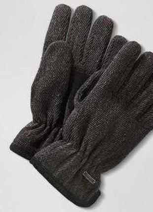 Теплые мужские термо перчатки с шерстью на флисе, thinsulate от tcm tchibo1 фото