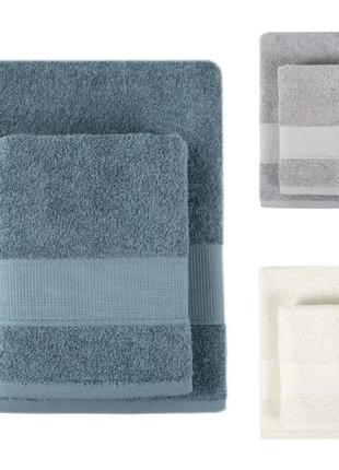 Набор 2 шт. банное лицо полотенце махровое турция lotus home - dena рушник махровий