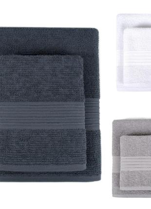 Набор 2 шт. полотенце махровое lotus home - ammi