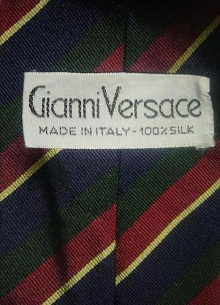 Шелковый галстук gianni versace, 100% шелк3 фото