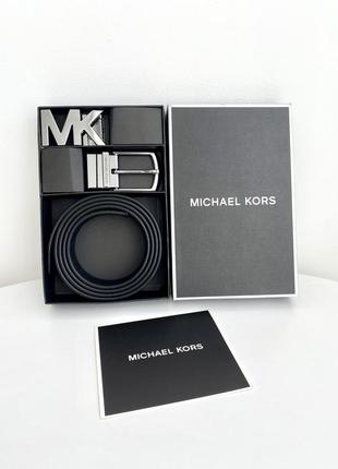 Michael kors чоловічий ремінь пояс 4в1 подарунковий набір майкл корс оригінал чоловічий пояс ремінь подарунок хлопцю чоловіку 14 лютого