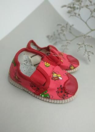 Текстильні мокасини тапочки для дівчаток