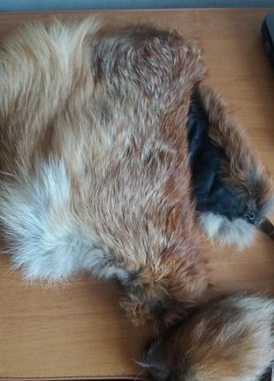 Шапка натуральный мех лисы