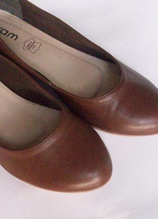 Рр 38-24 см удобные красивые туфли на танкетке балетки от eram2 фото