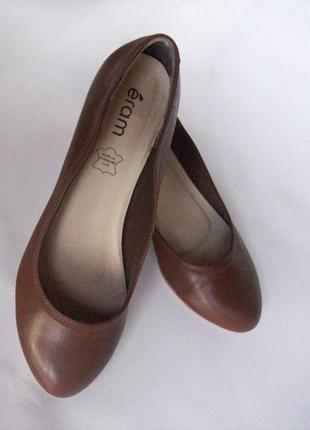 Рр 38-24 см зручні красиві туфлі на танкетці балетки від eram